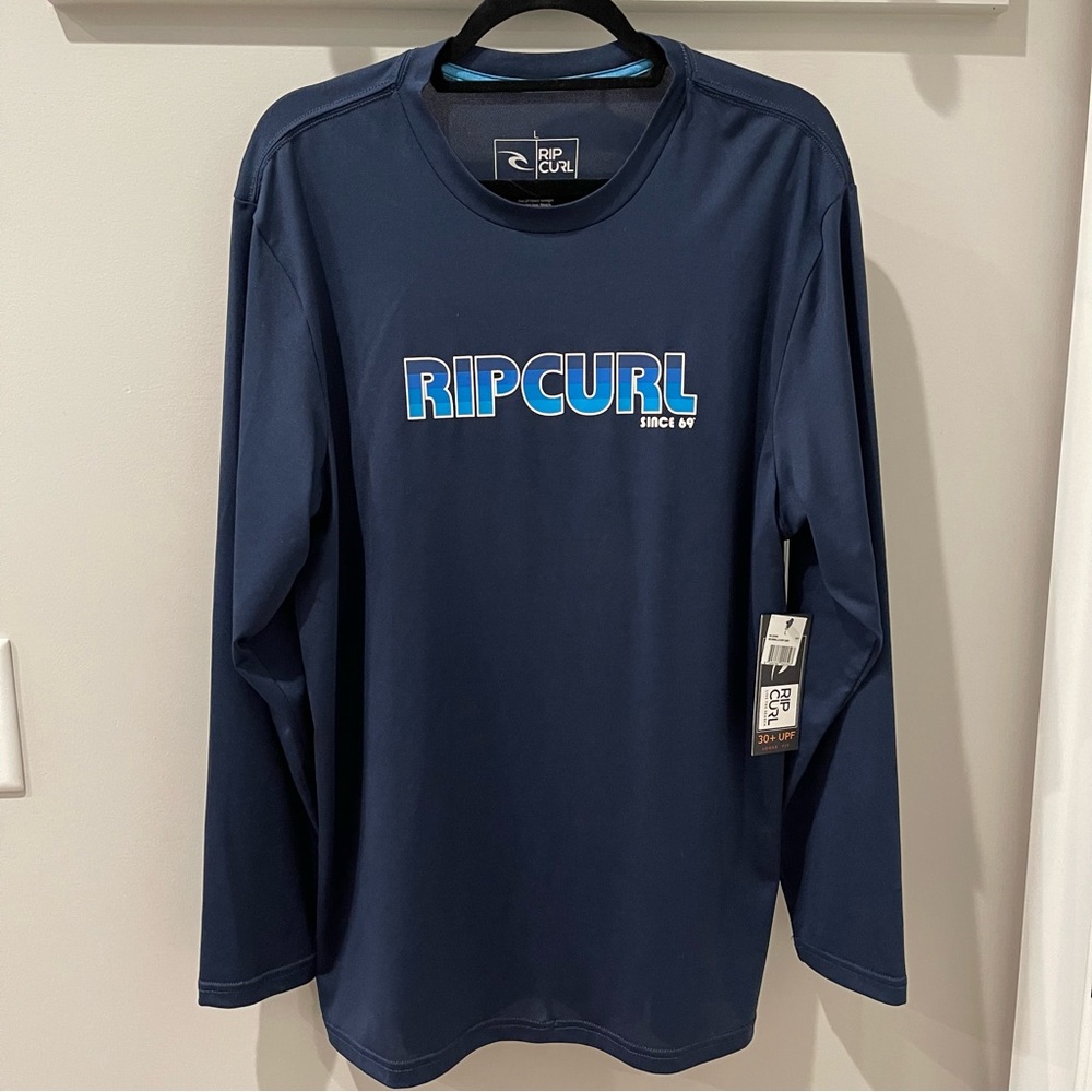 Rip Curl Men's Navy Long Sleeve Surf Shirt